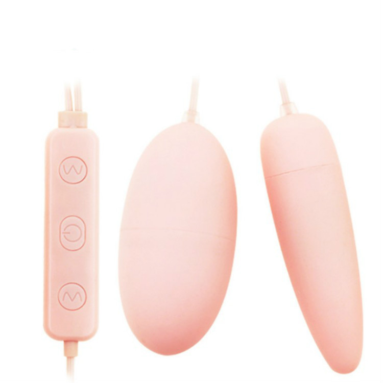USB rechargerable dual vibrating egg for women pointed and rounded shape with variable frequency adult toy
