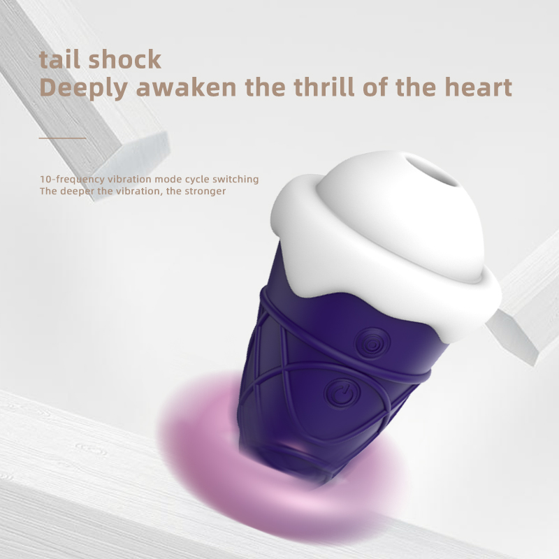Ice Cream Cone Shaped Tongue-Licking Suction Vibrating Egg for Women3