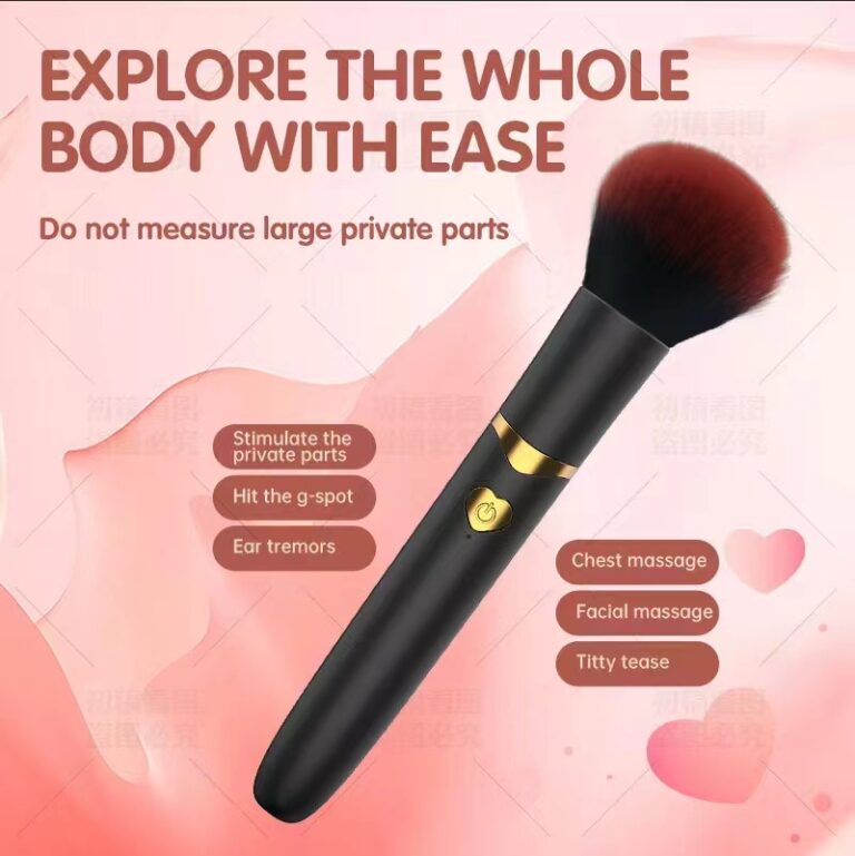 Dual-Ended Vibrating Brush Massager for Women – Nipple and Clitoral Stimulation