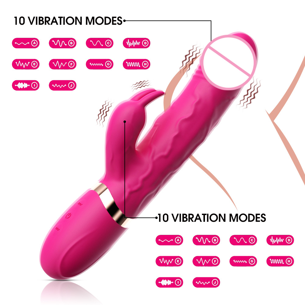 Rabbit Vibrator for Women Dual G-Spot & C-Spot Stimulation Rechargeable Waterproof Adult Toy for Intense Pleasure