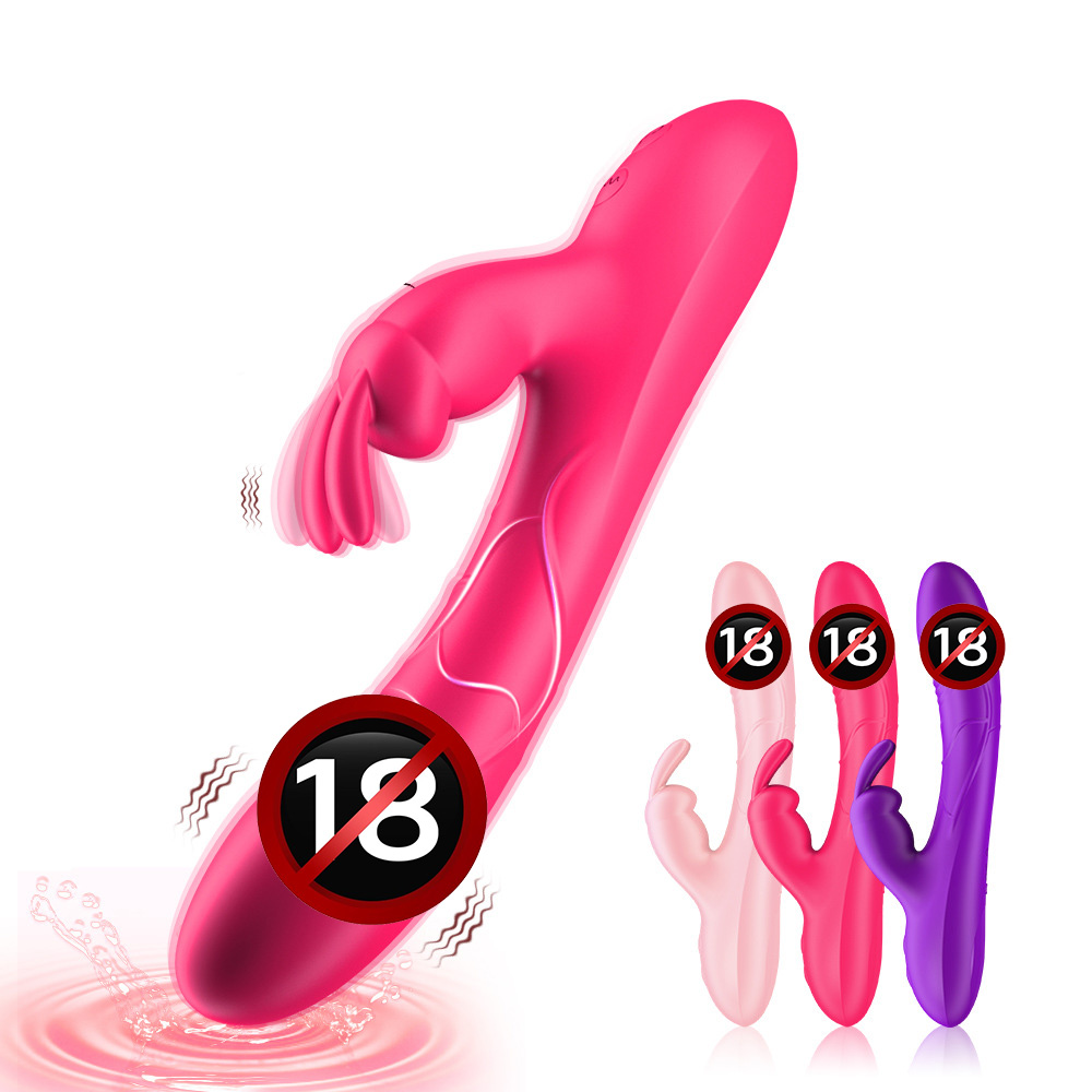Dual G-Spot Rabbit Vibrator for Women, Powerful Vibration Massager with Dual Stimulation