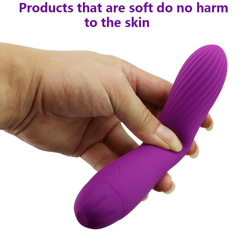 Rechargeable Slim Waist Silicone G-Spot Vibrator Wind for Women Enhanced Pleasure