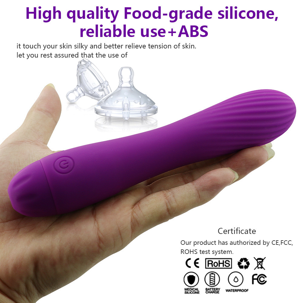 Rechargeable Slim Waist Silicone G-Spot Vibrator Wind for Women Enhanced Pleasure