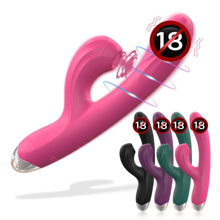 Women's Suction and Heating G-Spot & C-Spot Vibrator, Dual Vibration