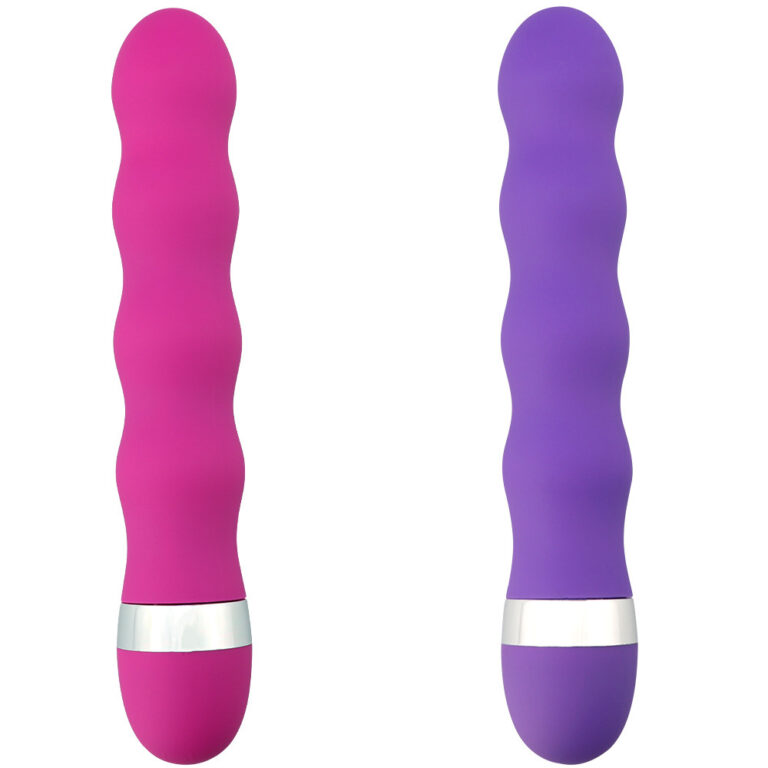 Waterproof Ribbed Vibrating Dildo for Women, Battery-Powered, Made of Food-Grade Silicone