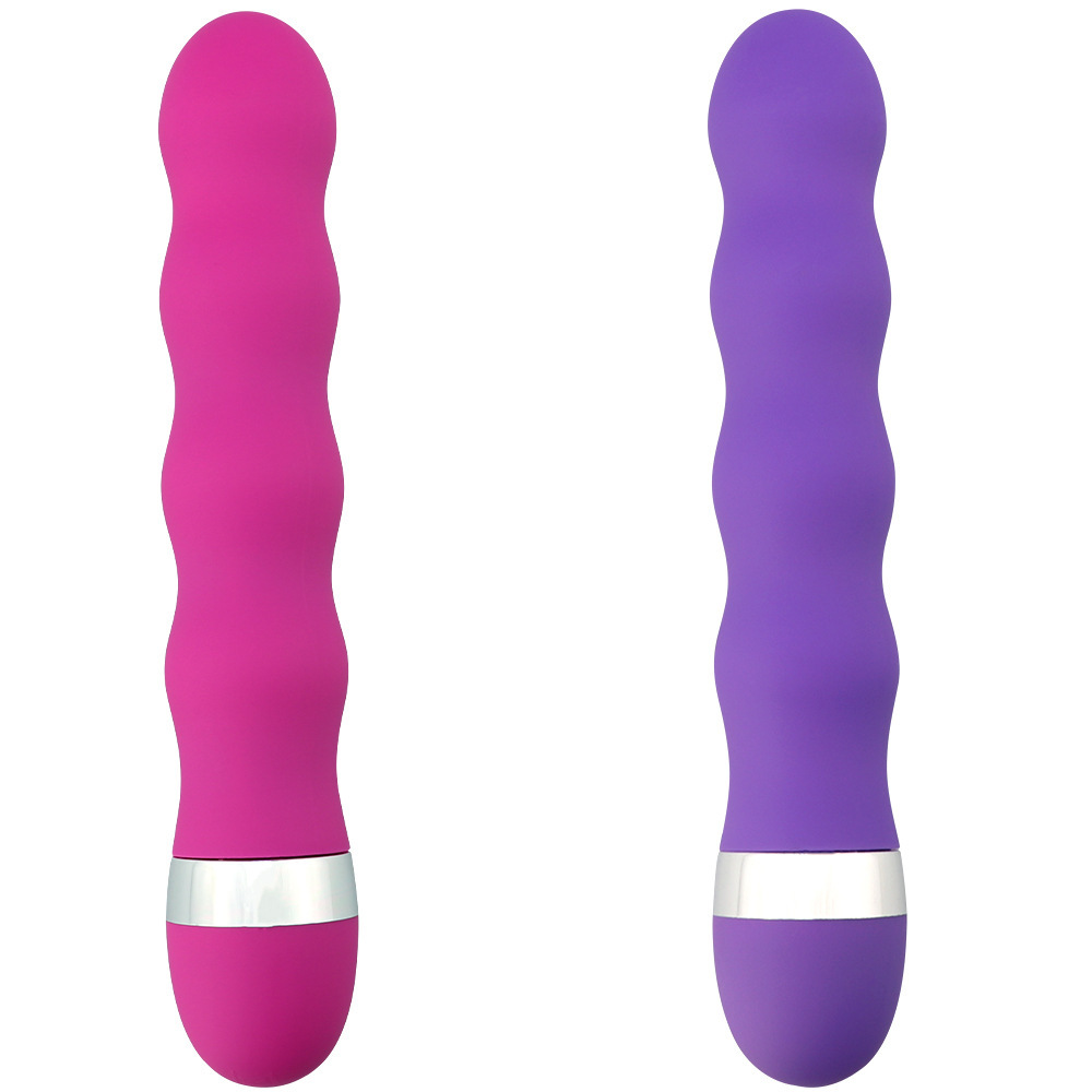 Waterproof Ribbed Vibrating Dildo for Women, Battery-Powered, Made of Food-Grade Silicone
