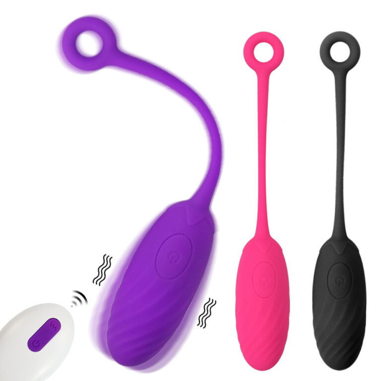 Wireless Remote Control Ribbed Tadpole-Shaped Vibrating Egg for Women – Wearable Clitoral and G-Spot Stimulation Massager