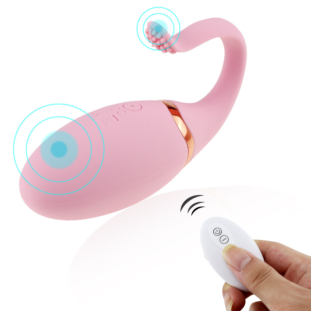 Rechargeable Tadpole-Shaped Wireless Remote-Controlled Vibrating Egg - Dual Stimulation for G-Spot and C-Spot