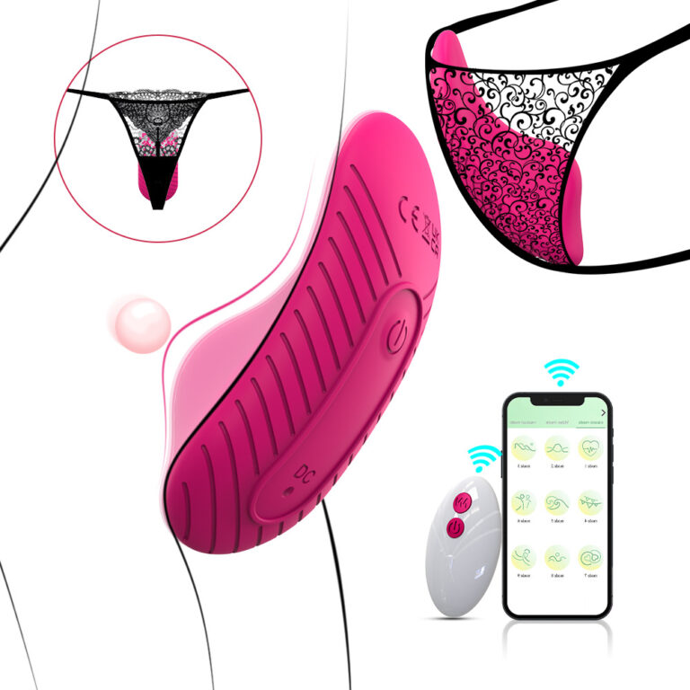 APP Remote Control Wearable Vibrating Panty for Women - Wireless Smart Massager for Intimate Pleasure