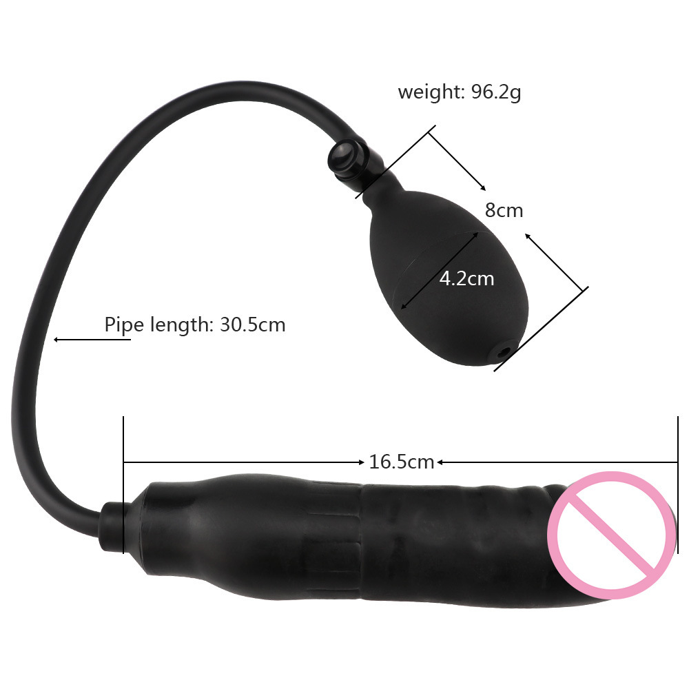 Inflatable Anal Plug for Men and Women - Adjustable Air-Pump Anal Expander for Comfortable and Customizable Anal Play