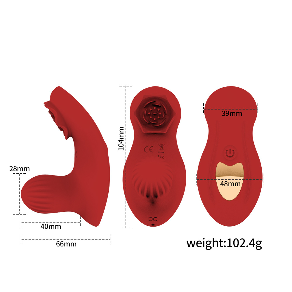 Rose-Shaped Wearable Remote-Control Vibrating Egg for Women – Dual Clitoral & G-Spot Stimulation with Swing and Vibration Modes