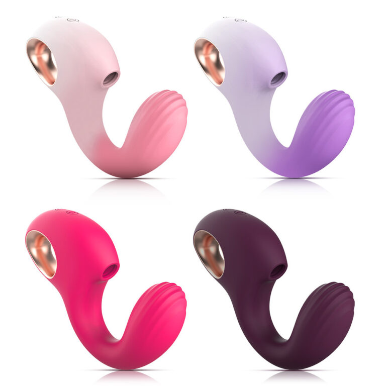 Gradient Color G-Spot Vibrator with Clitoral Suction – Dual Stimulation Vibrating Egg for Women