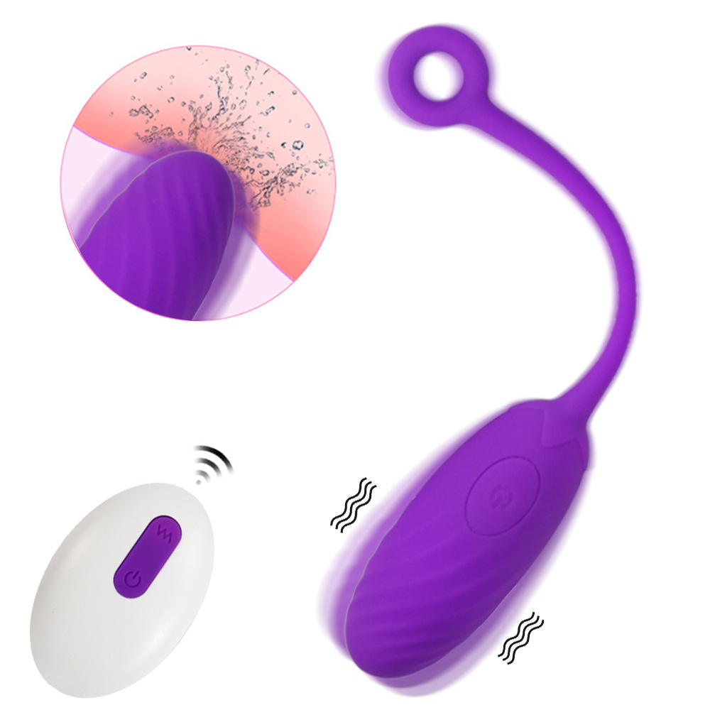Wireless Remote Control Ribbed Tadpole-Shaped Vibrating Egg for Women – Wearable Clitoral and G-Spot Stimulation Massager