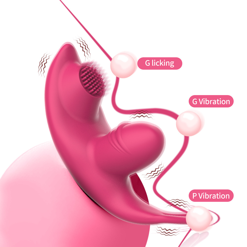 App-Controlled Tongue Licking & Brushing Stimulator Wearable Vibrator for Women, C-Spot, G-Spot & P-Spot Stimulation