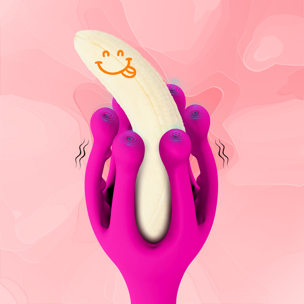 Octopus Vibrating Male Stroker Trainer – Penis Exercise Masturbator Cup for Men, 10 Vibration Modes, Multi-Point Stimulation