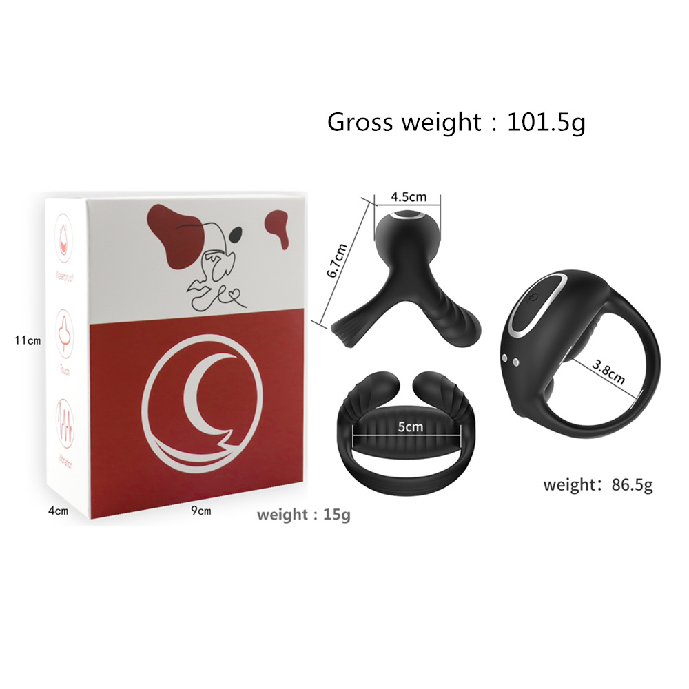 Wearable Silicone Delay Cock Ring for Men with 3 Vibration Motor, APP Control & Wireless Remote – Enhance Stamina & Pleasure