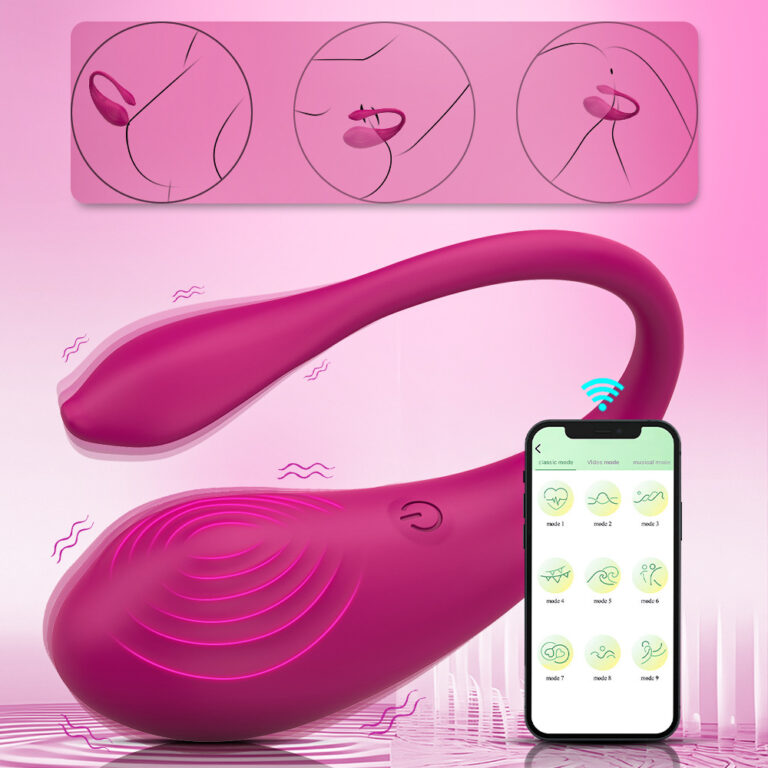 Wireless APP-Controlled Tadpole-Shaped Silicone Vibrating Egg for Women – Rechargeable Vibrator for Self-Pleasure