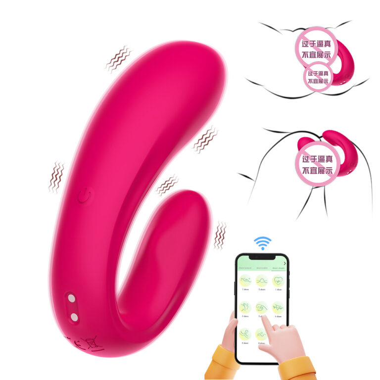 Wearable U-Shaped Dual Vibrating Egg with APP Control, Invisible Vibrator for Women, G-Spot & Clitoral Stimulation