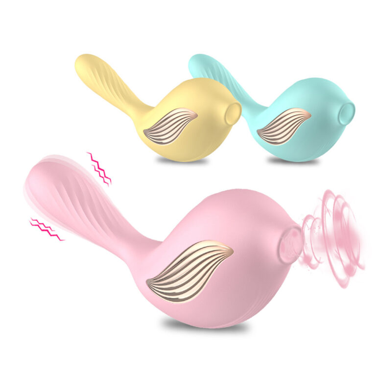 Cute Bird-Shaped Vibrating & Sucking Egg Massager for Women – Stimulating Clitoral Pleasure & Vibration