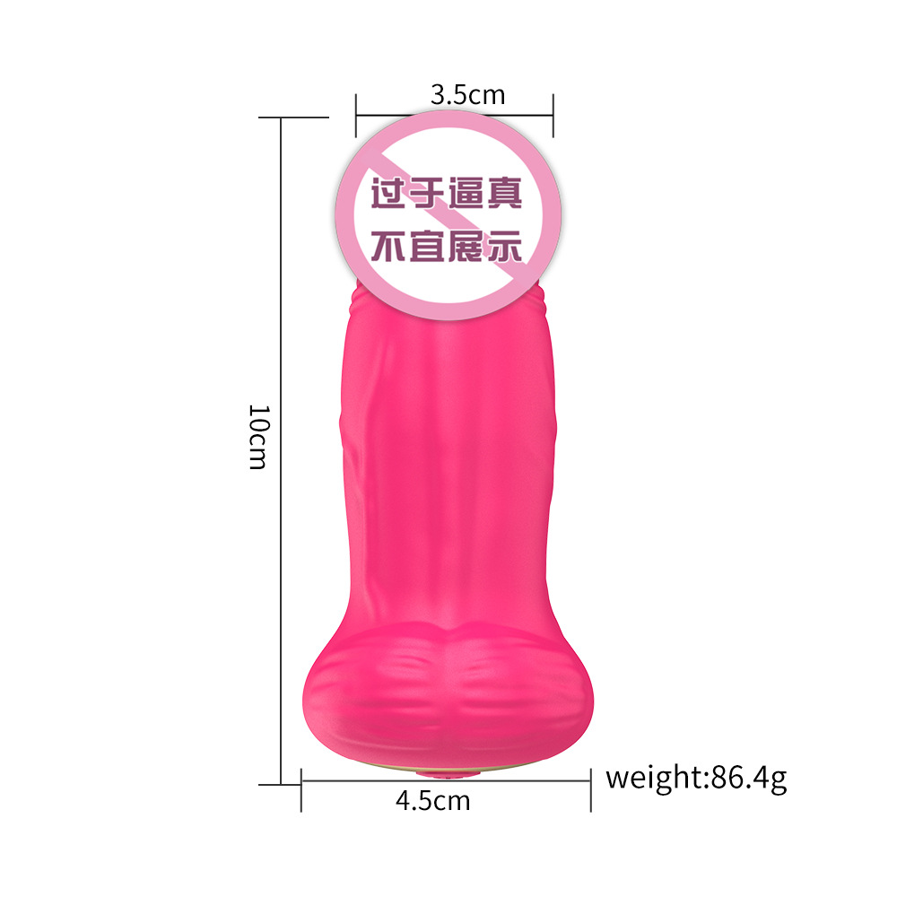 Wireless Remote-Controlled APP-Enabled Silicone Vibrating Dildo Anal Plug for Men and Women