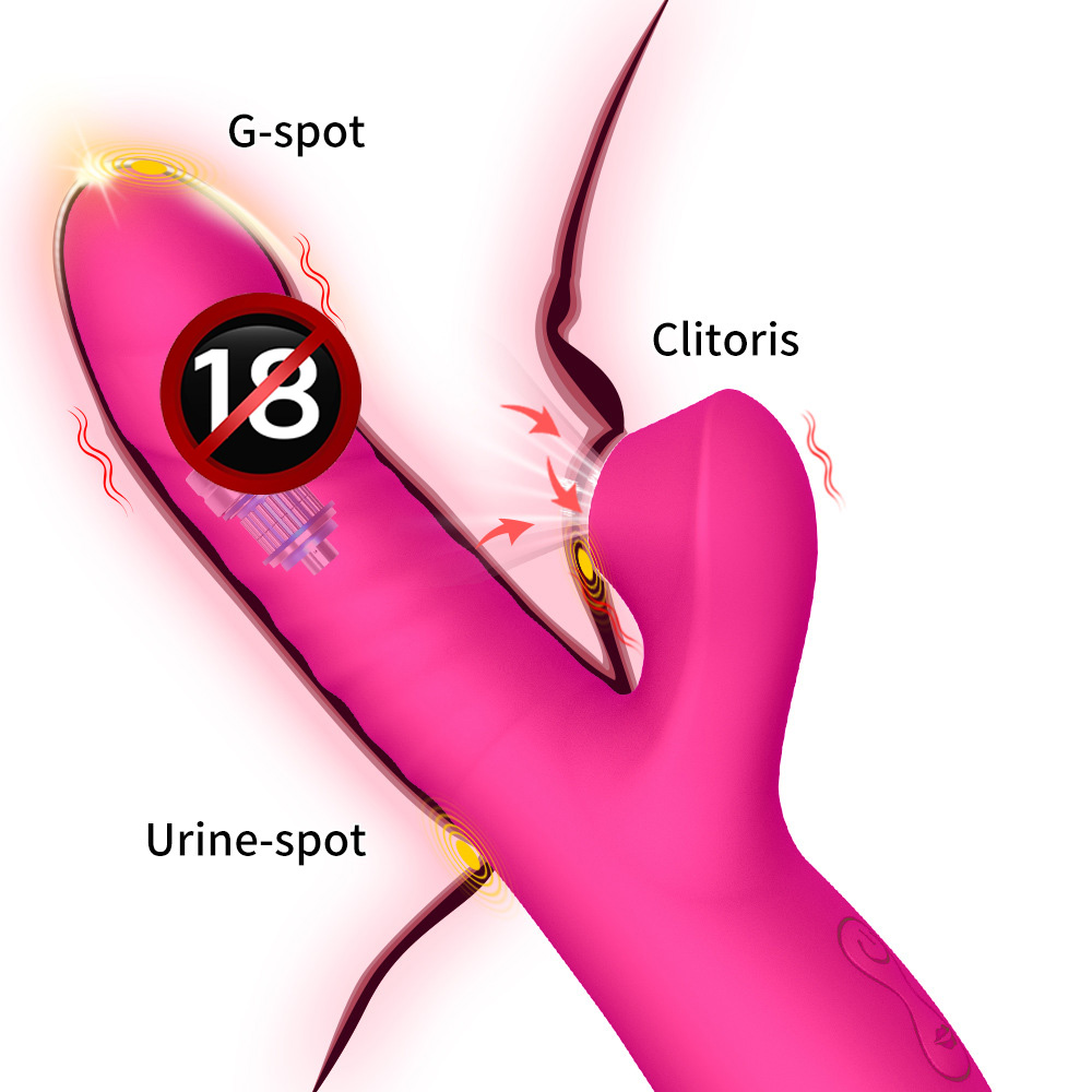 Women's Vibrator with Thrusting, Suction, and Vibration Functions - Rechargeable AV Massager for Self-Pleasure