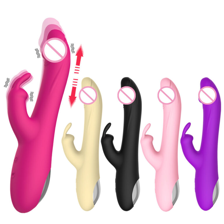 Rechargeable Rabbit Vibrator for Women Dual Motor G-Spot and Clitoral Stimulator Stretchable Vibrating Massager