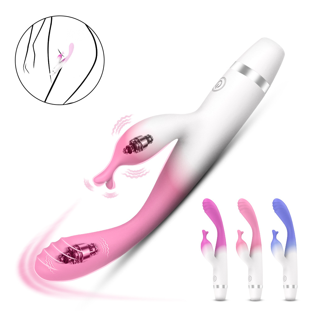 Rechargeable G-Spot Dual Vibration AV Wand – 10 Modes, Waterproof, Multiple Colors