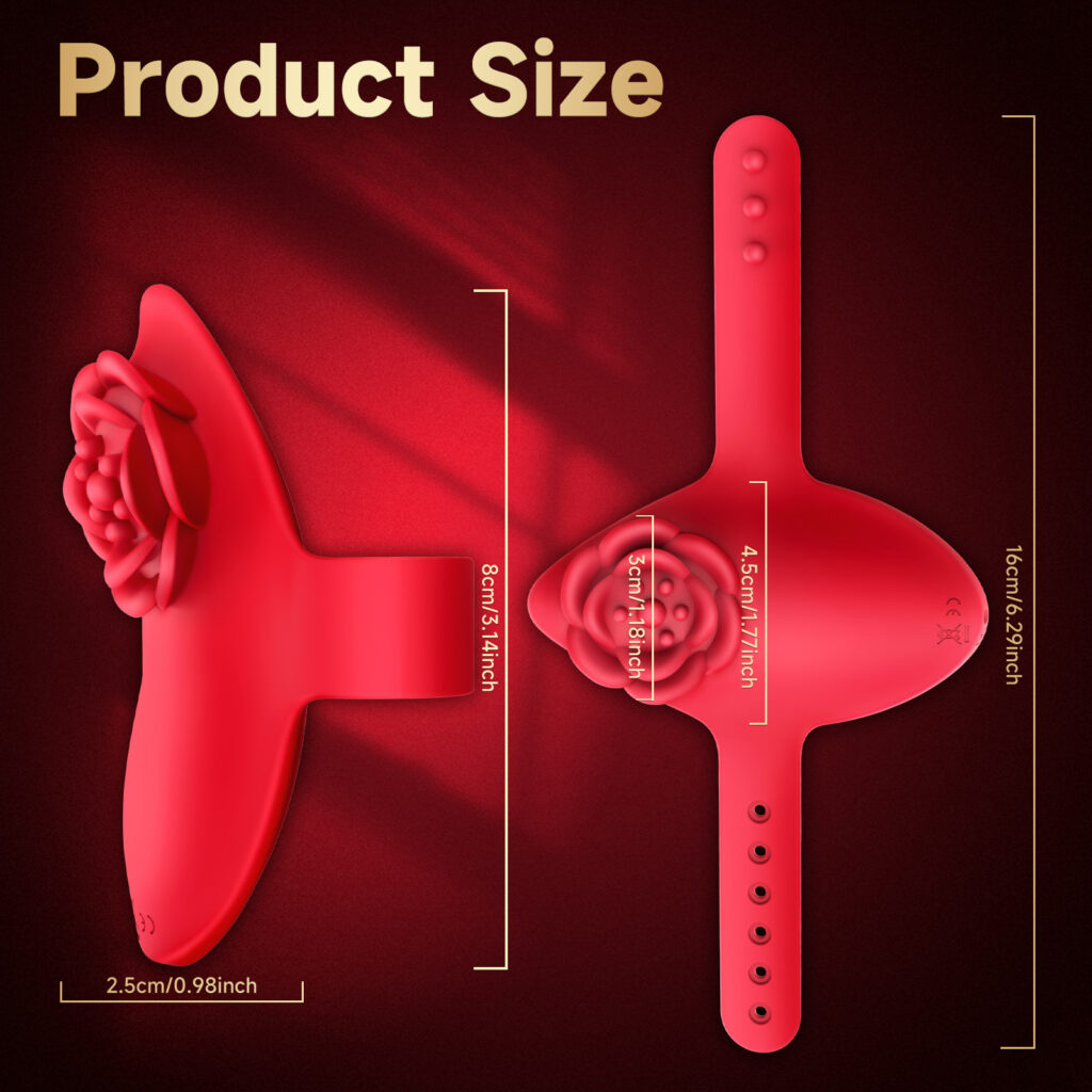 Rose Finger VibratorWearable & Remote-Controlled for Couples Pleasure