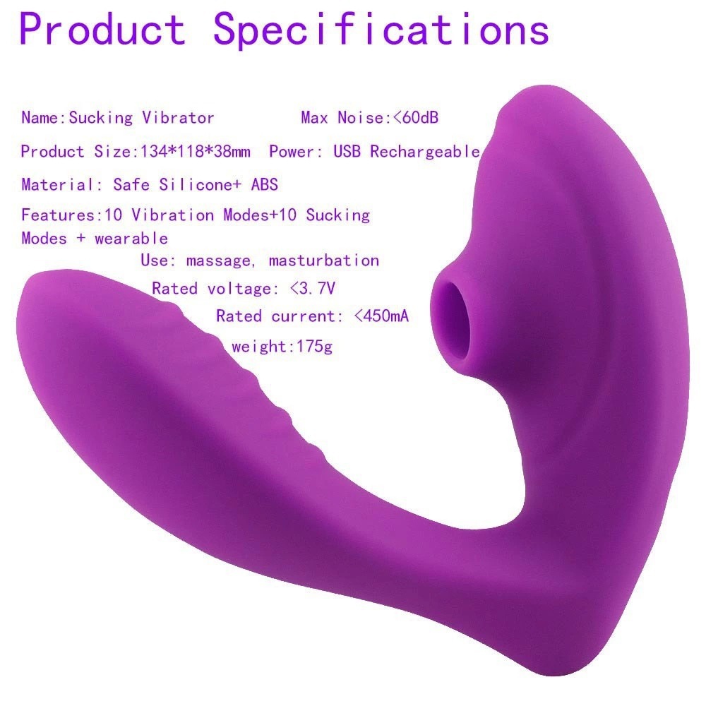 Wearable Suction Vibrator for Women | Dual G-Spot & Clitoral Stimulation