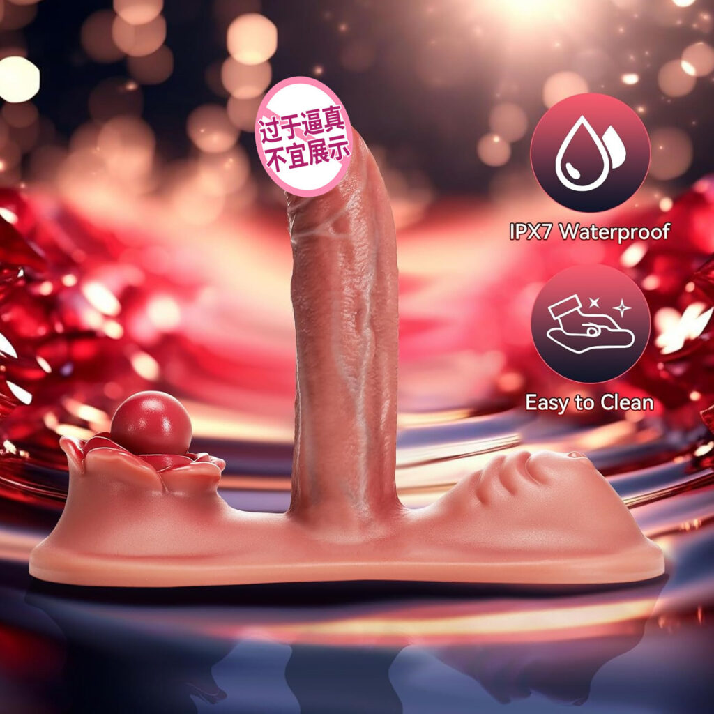 Realistic 6-in-1 Sit and Ride Vibrator – Waterproof, Heated & Adjustable for Ultimate Pleasure